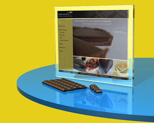 The Chocolate Workshop website - designed by Intechnia
