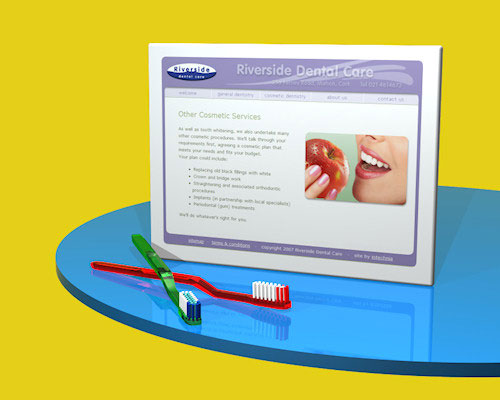 Riverside Dental Care website designed by Intechnia